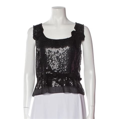 miu miu sequin top|miu miou tops.